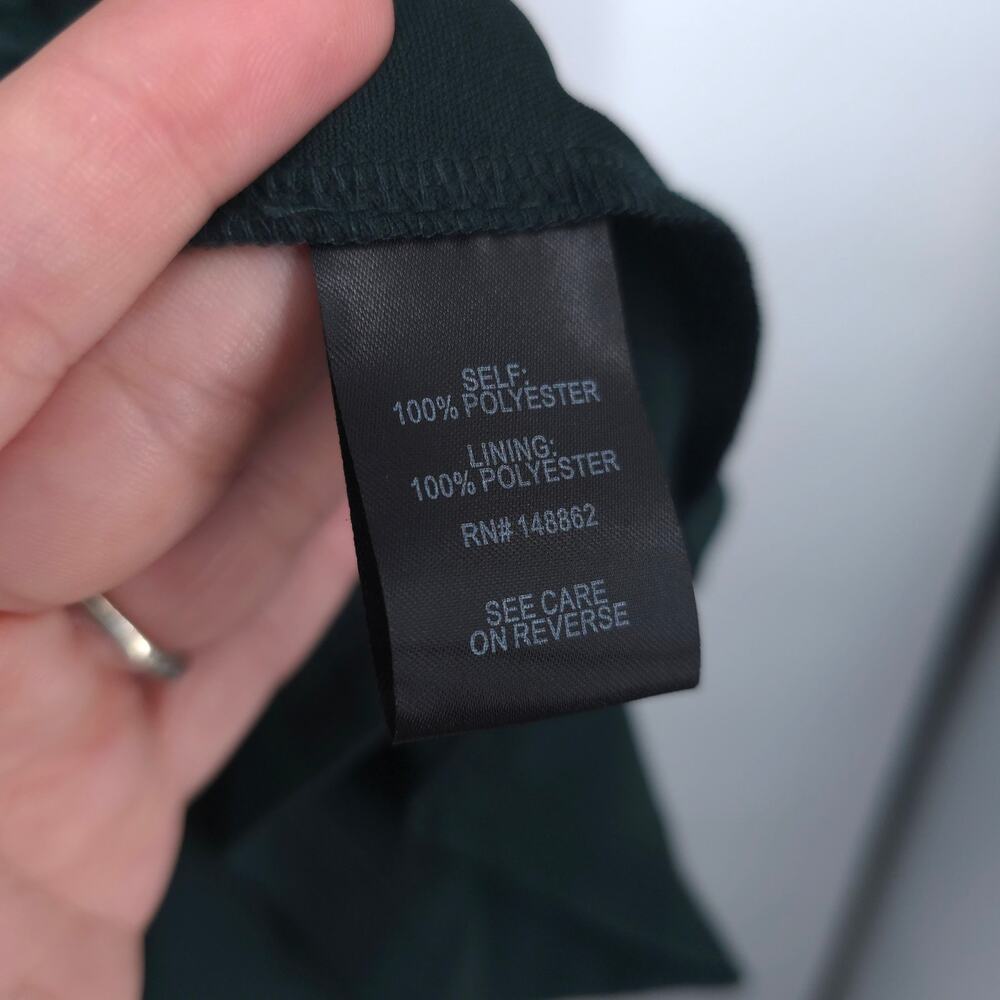 Torrid Green Velvet Burnout Cold Shoulder Skater Dress Size 2 - Picture 11 of 12